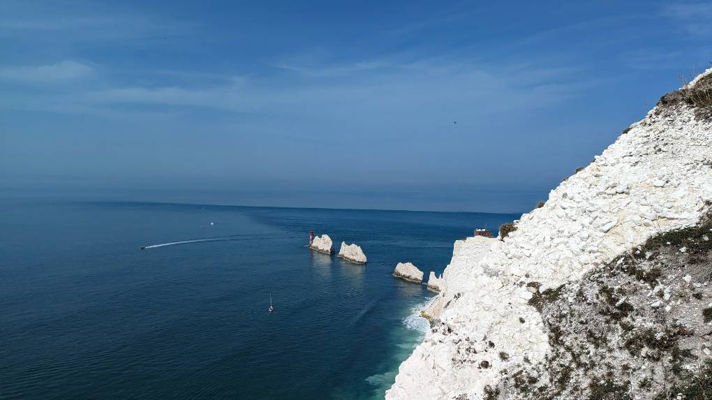 The Needles on an exceptionally hot September day. Posted by Brian Gaze