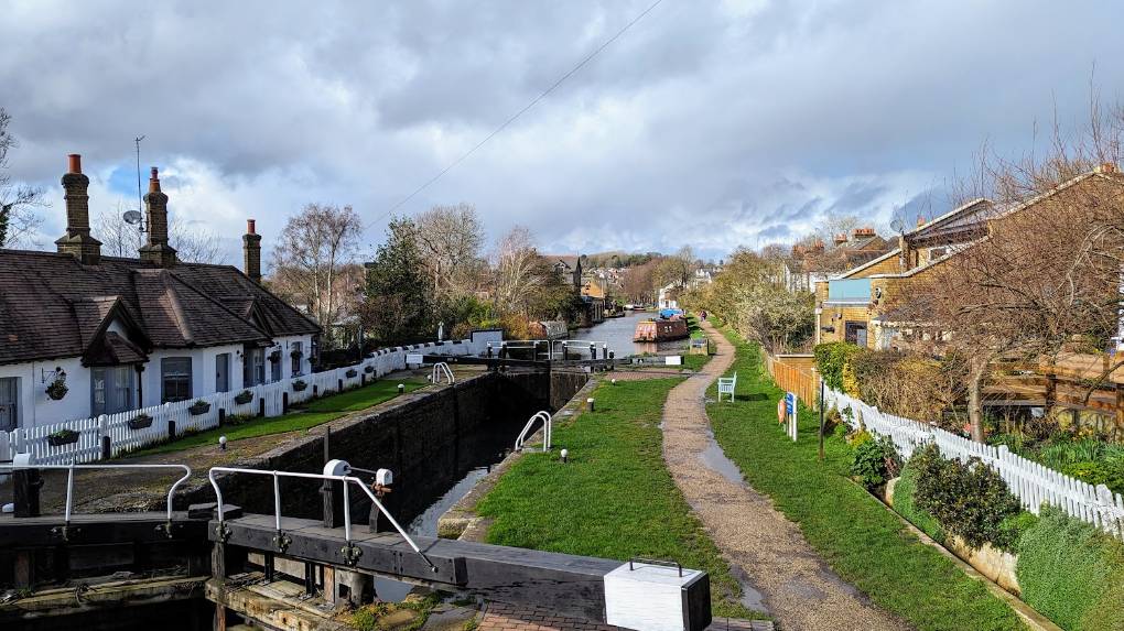 Near to Berkhamsted. The Grand Union Canal in early spring. Posted by Brian Gaze