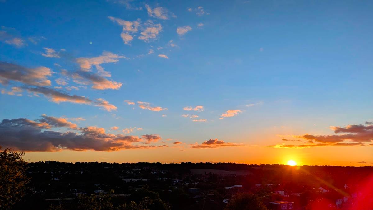 Spectacular sunset after the rain has finally cleared. Posted by Brian Gaze