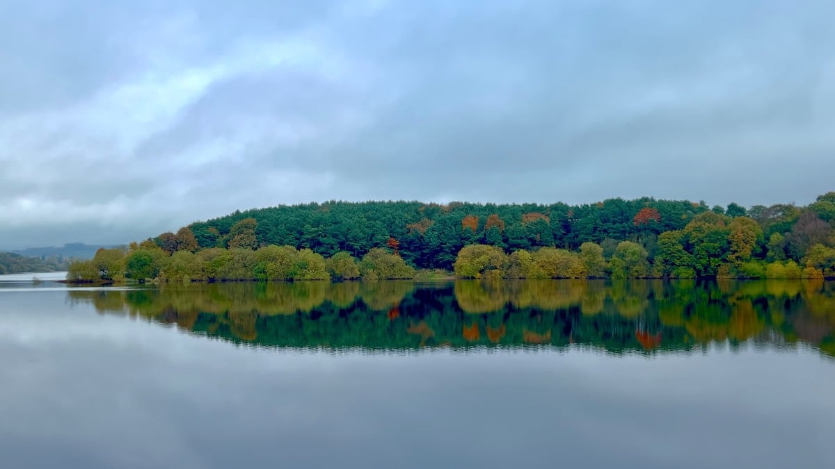 Tittesworth resevoir reflecting the autumn colours. Posted by toppiker60