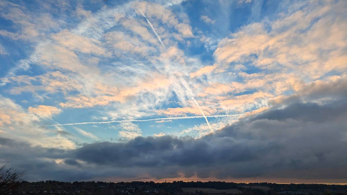 Fair weather in late October. Posted by Brian Gaze